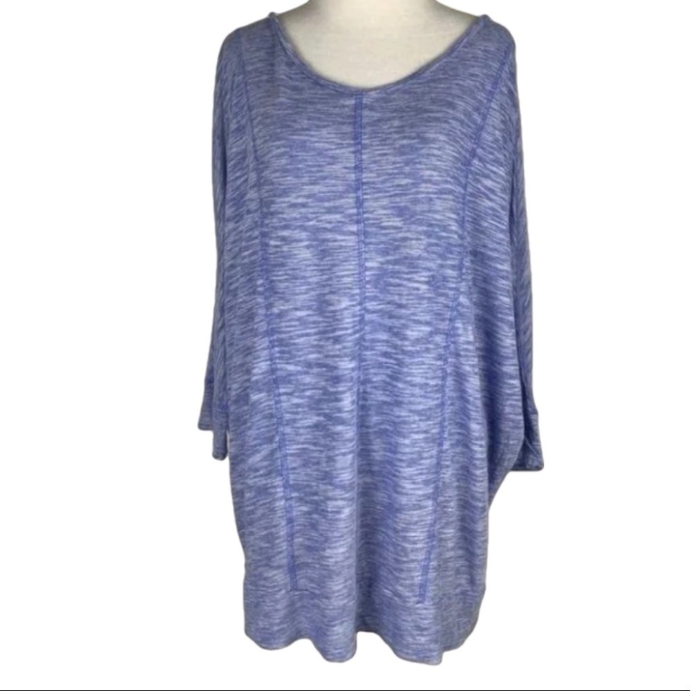 Lane Bryant top size 18/20 blue dolman tunic - Picture 10 of 10